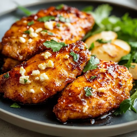 Golden Crispy Hot Honey Feta Chicken Dish