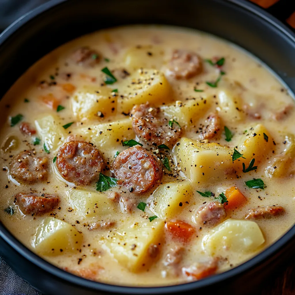 Hearty Delicious Potato and Sausage Chowder