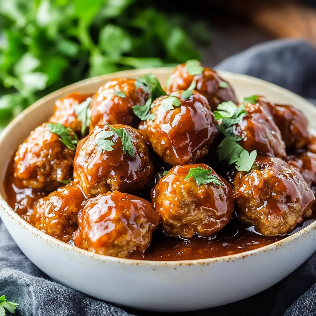 Honey BBQ Slow Cooker Meatballs