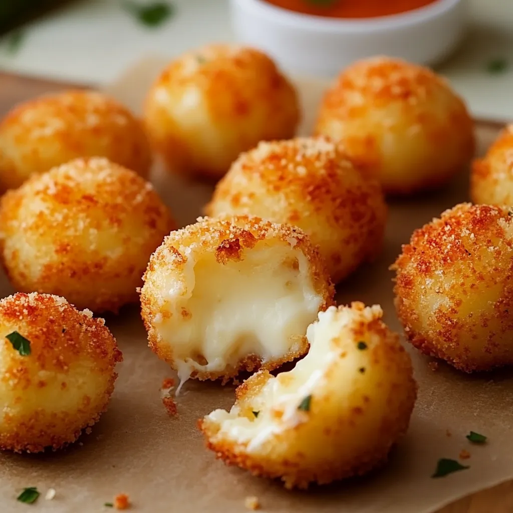 Crispy Parmesan Mozzarella Bites