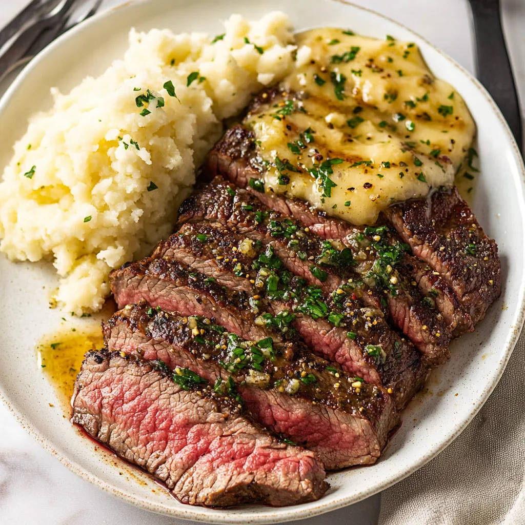 Juicy Air Fryer Steak with Garlic Butter