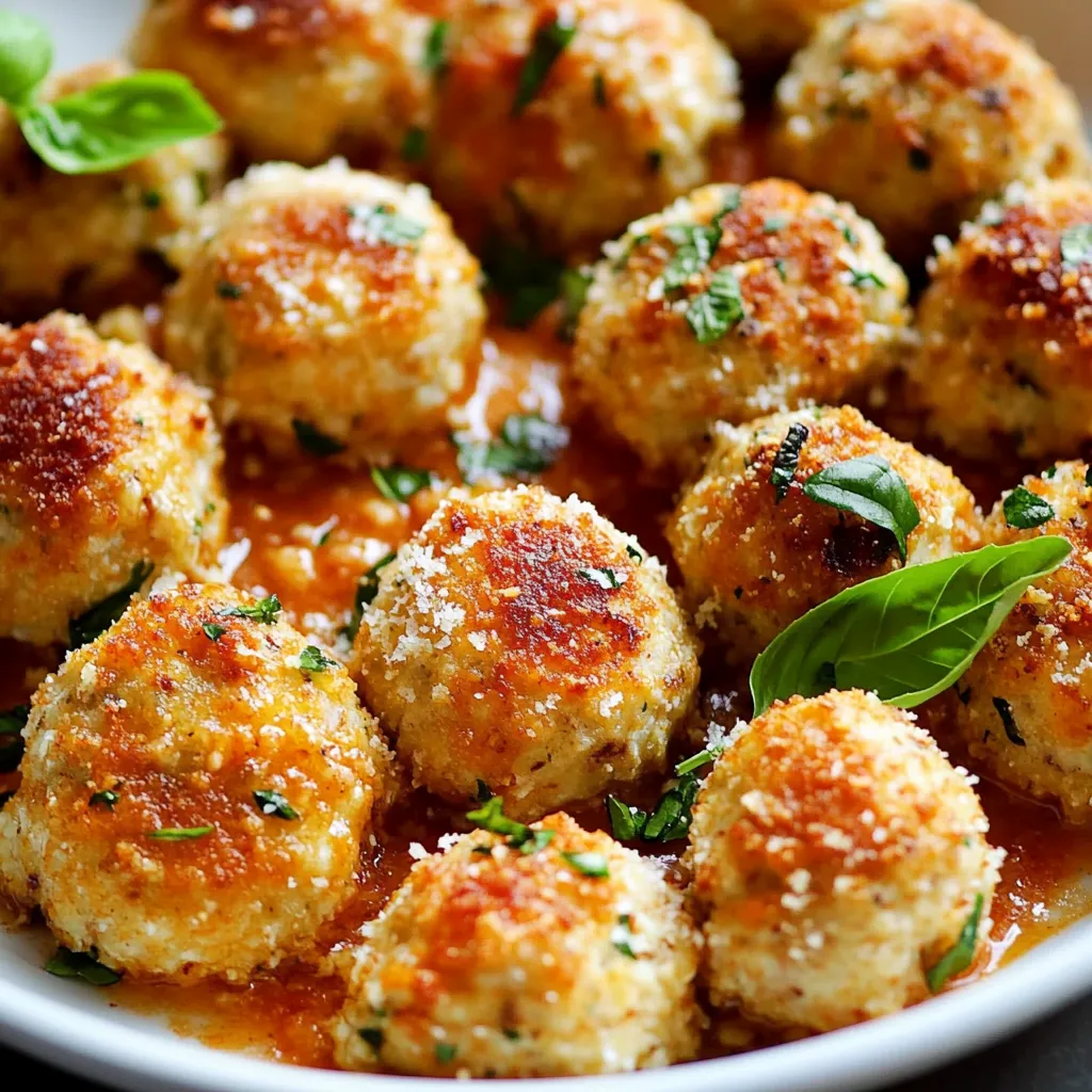 Chicken Parmesan Meatballs Recipe
