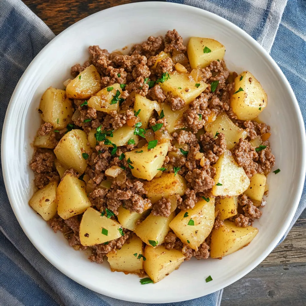 Hearty Beef Potatoes Skillet