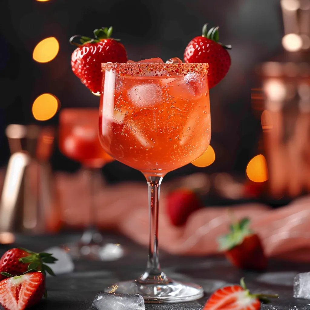 Love potion drink with vibrant flavors, a festive and fun Valentine's treat.