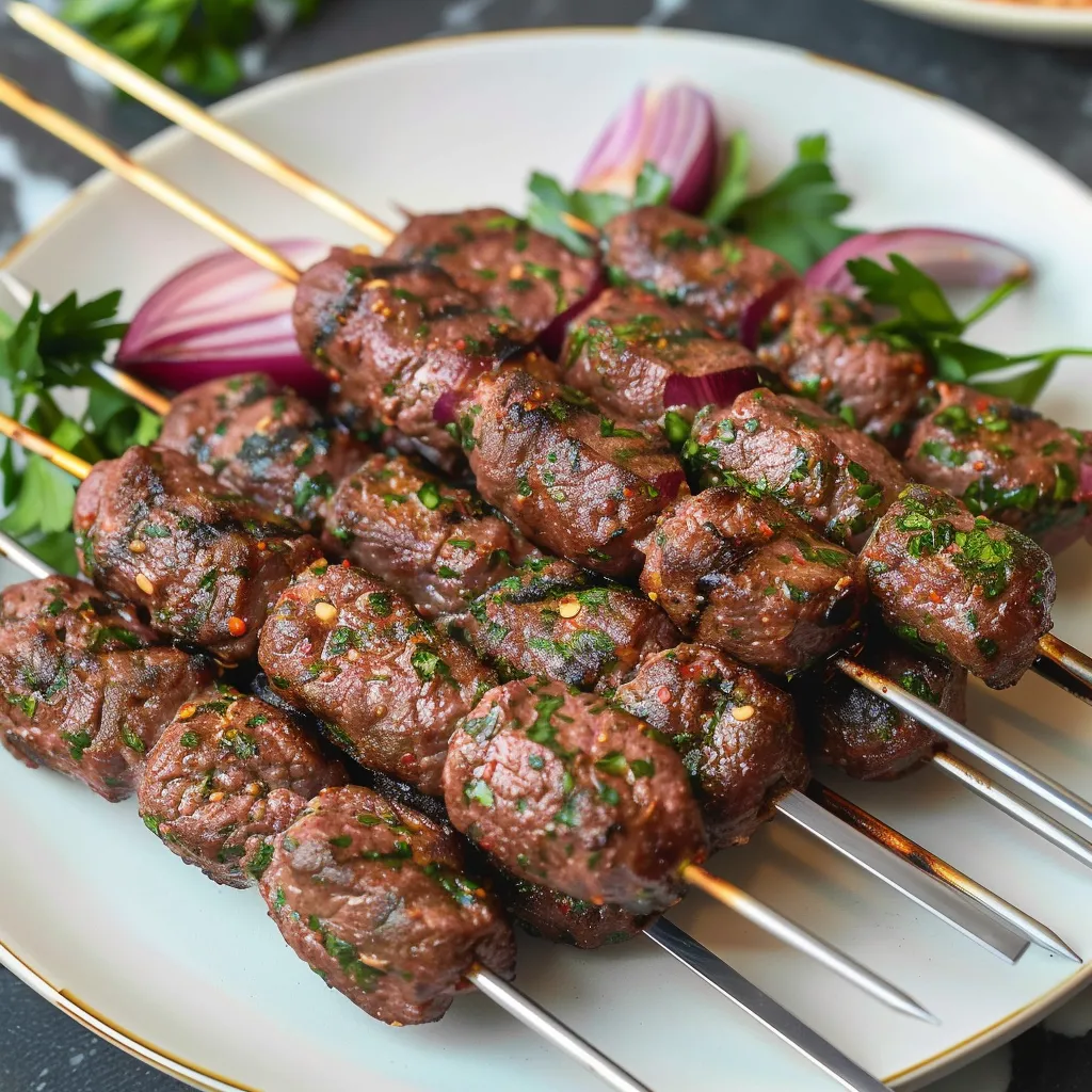 Grilled Kafta Skewers