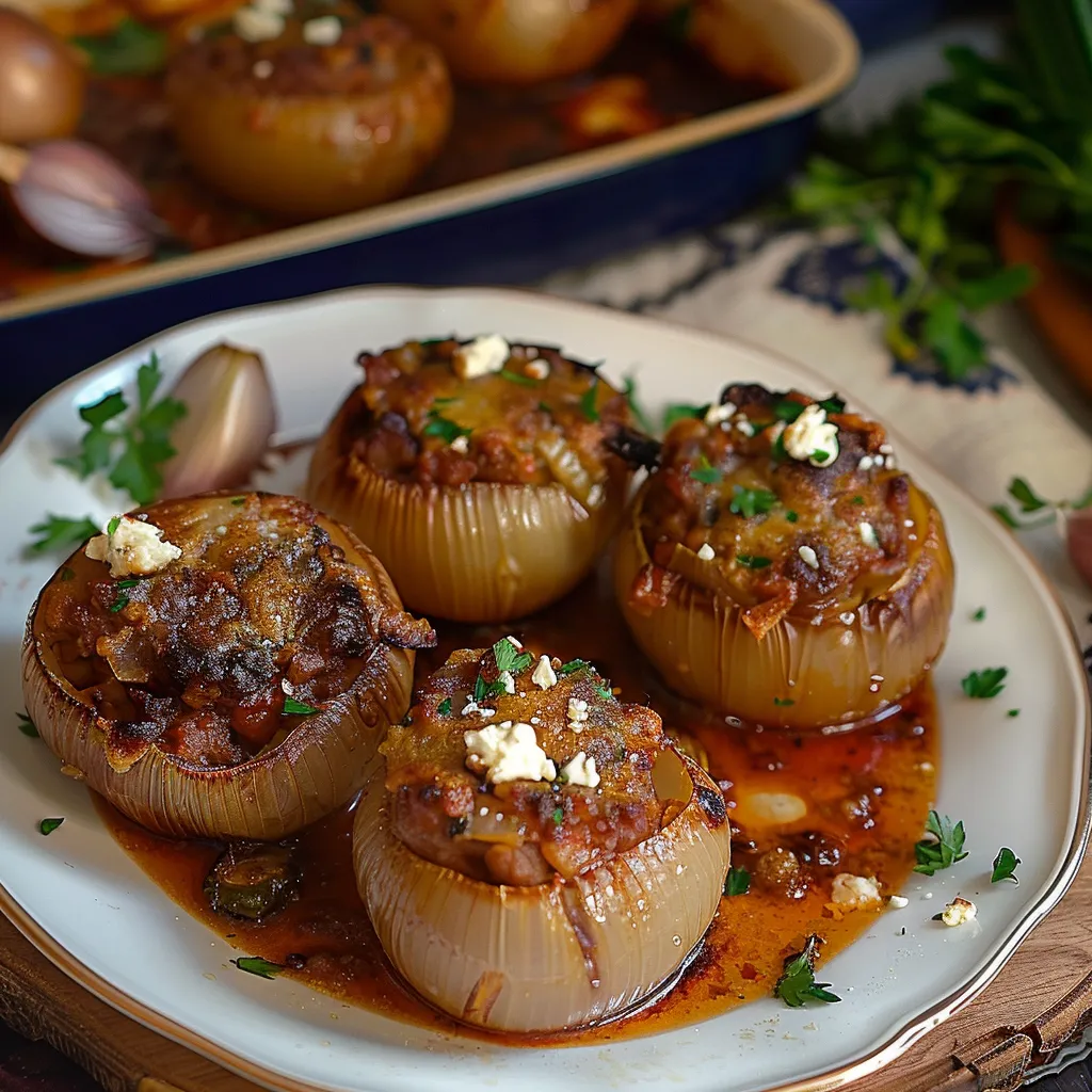 Stuffed Greek Onions