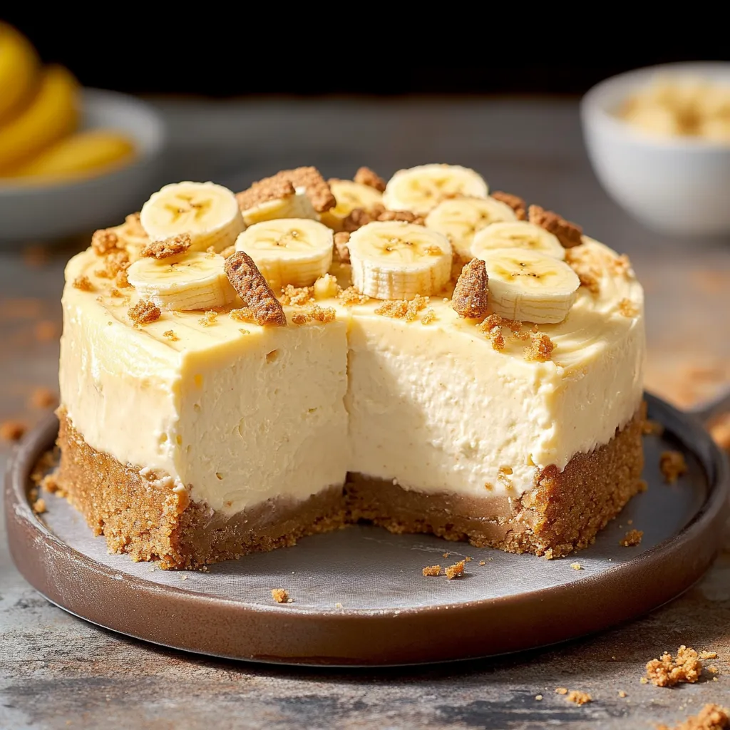 Creamy Banana Cheesecake