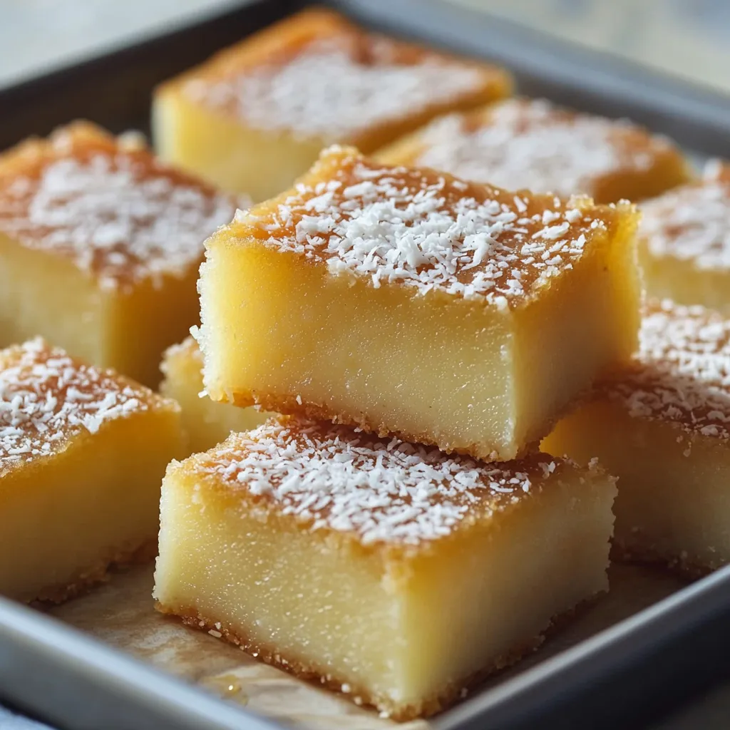 Soft Hawaiian Butter Mochi Dessert