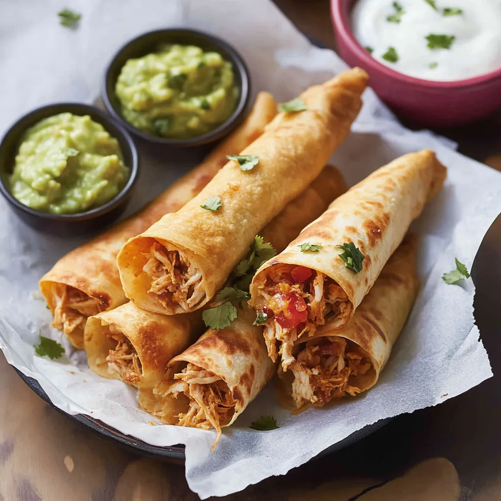 Delicious Chicken Flautas