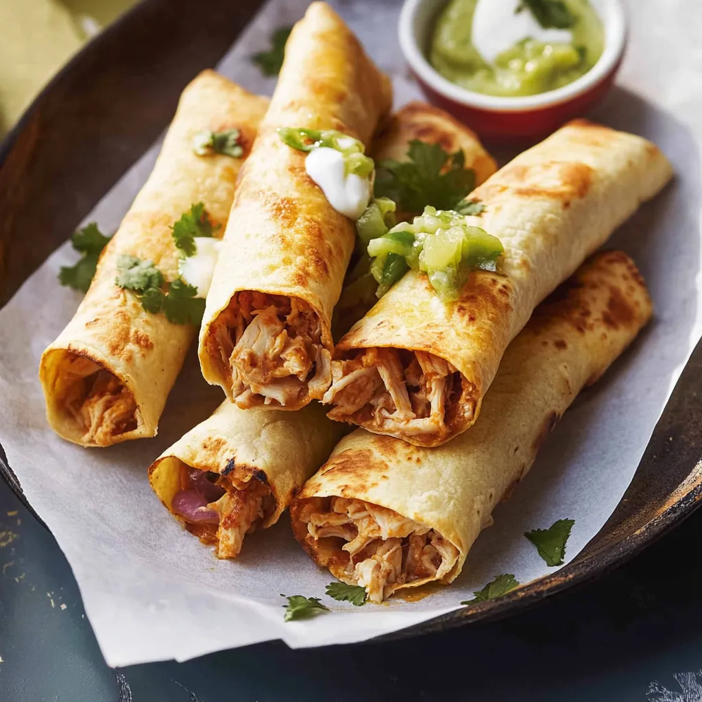 Tasty Chicken Flautas