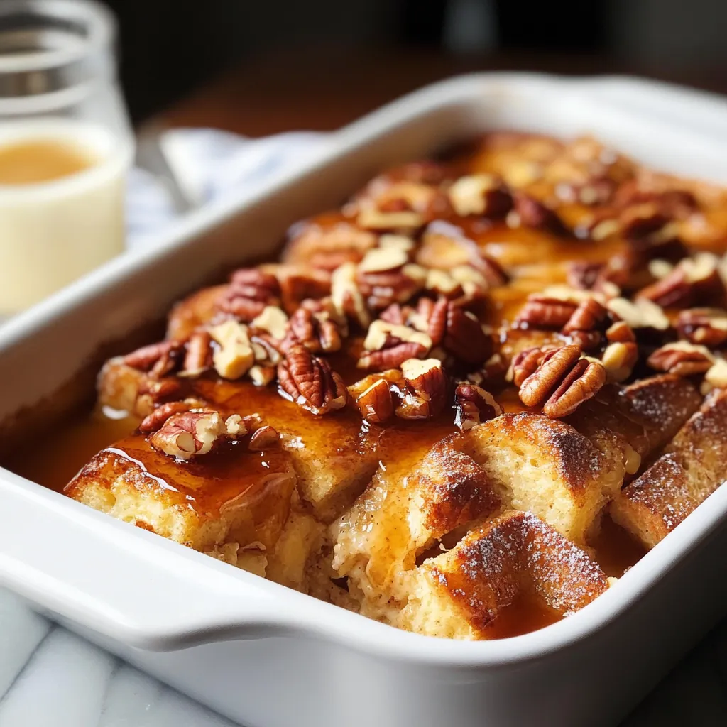 Close-up French Toast Casserole Recipe