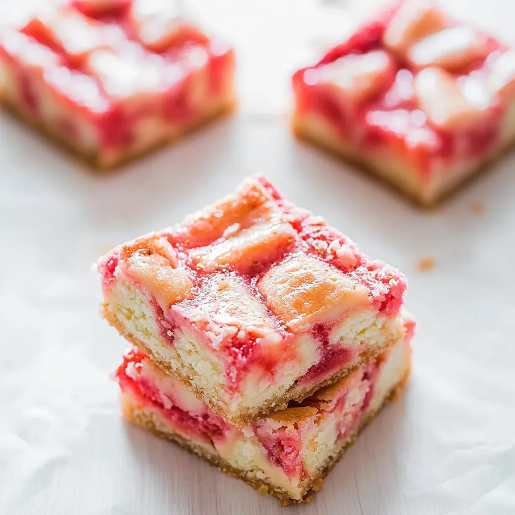 Amazing Stawberry White Chocolat Gooey Bars