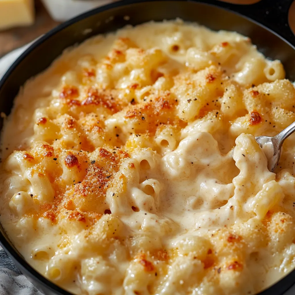 Creamy Three-Cheese Mac and Cheese