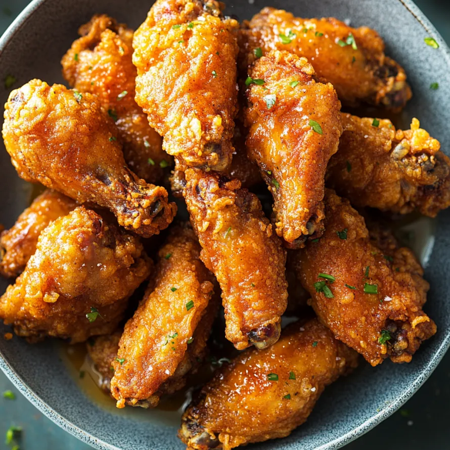 A bowl of chicken wings.