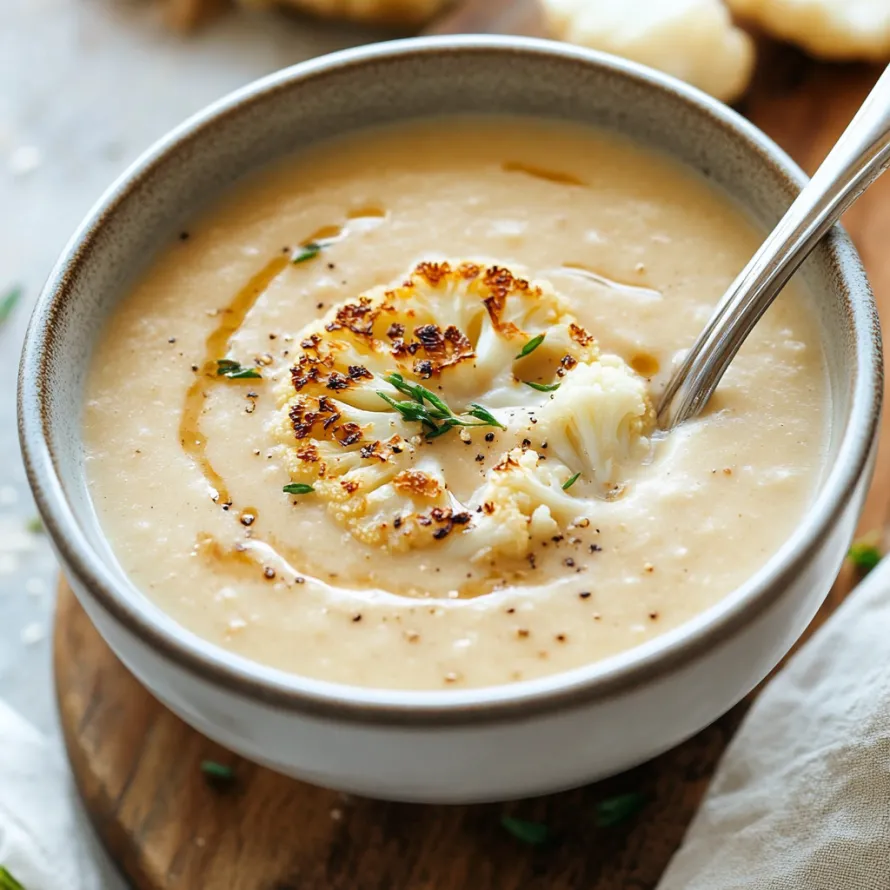 A bowl of soup with a spoon in it.