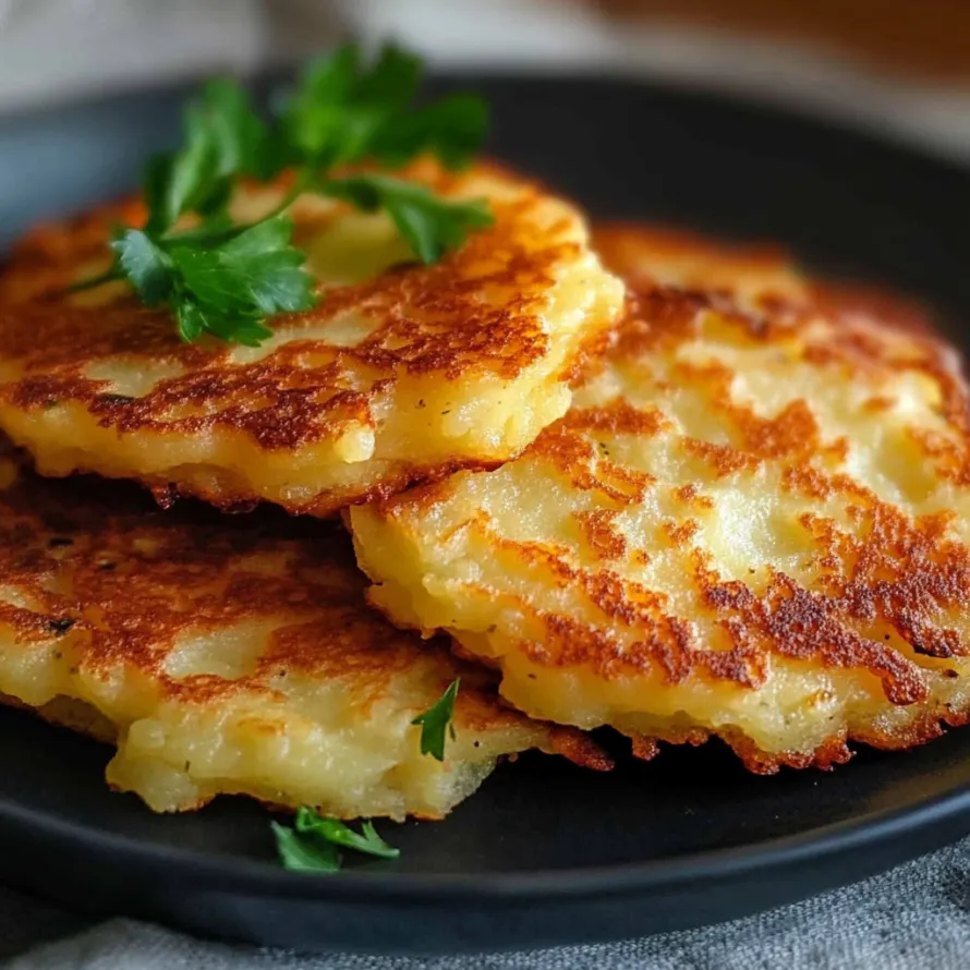 A plate of food with a green herb on top.