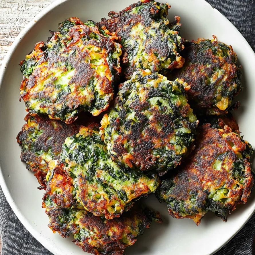 A plate of food with greens on it.
