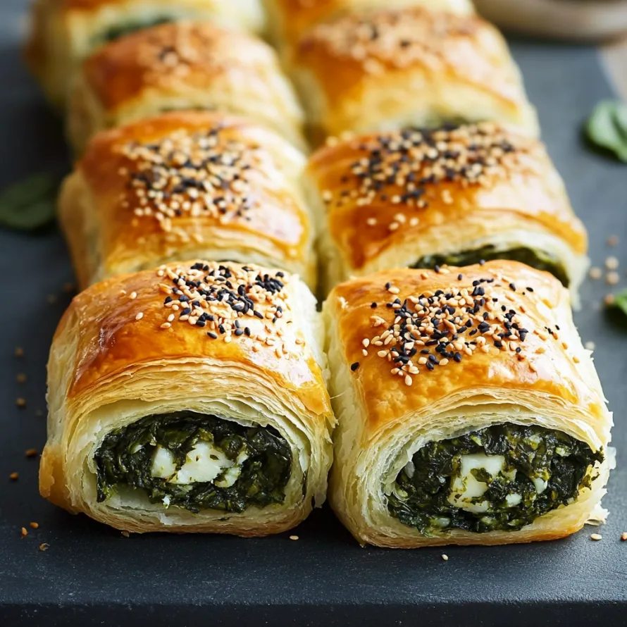 A tray of pastries with black seeds on top.