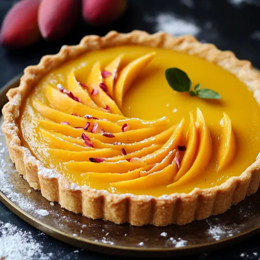 A slice of peach pie on a plate.