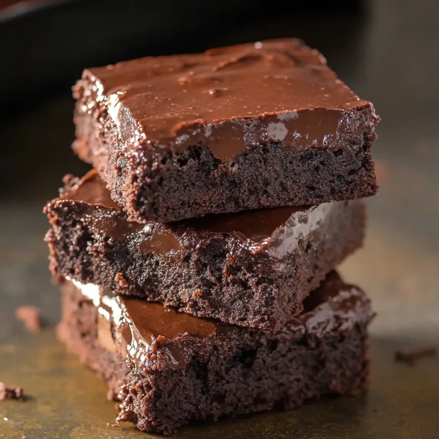 Chocolate cake with chocolate frosting.