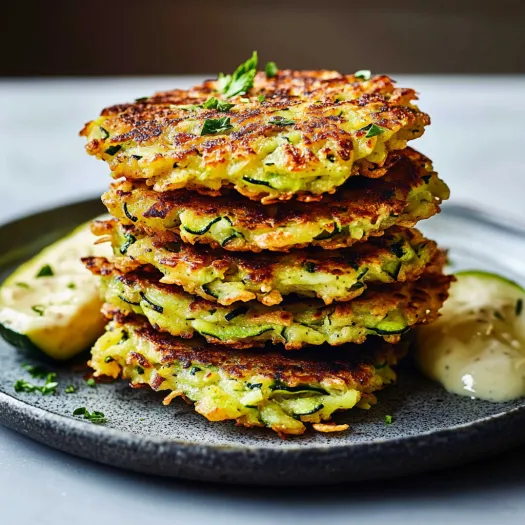 A stack of pancakes with a lemon wedge on top.