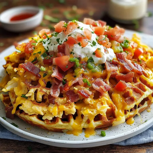 A plate of food with a white sauce on top.
