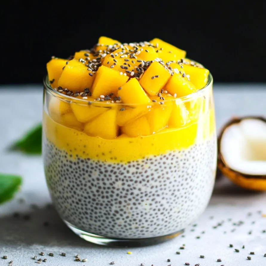 A glass of yogurt with granola and coconut.