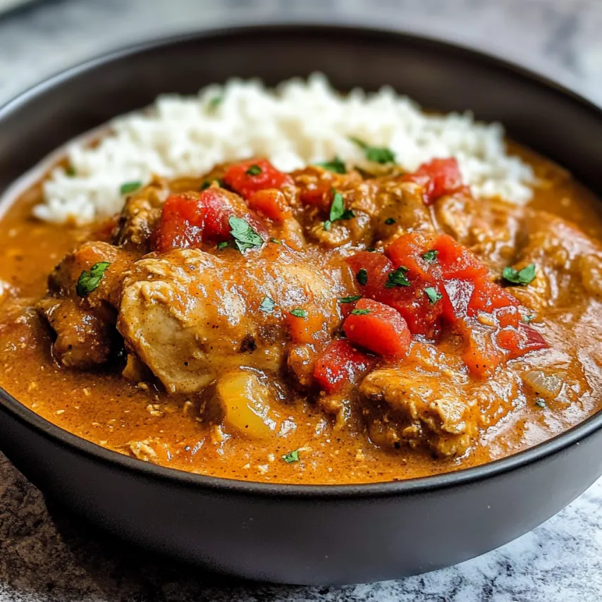 A bowl of food with rice and tomatoes.