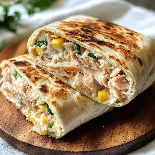 A burrito with meat and vegetables.