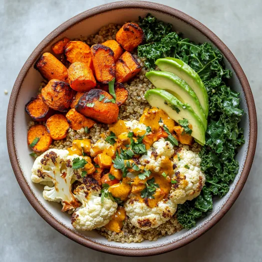 A bowl of food with vegetables and rice.