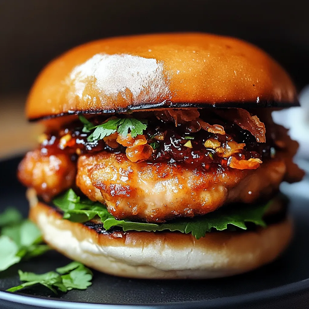 A burger with bacon and lettuce.