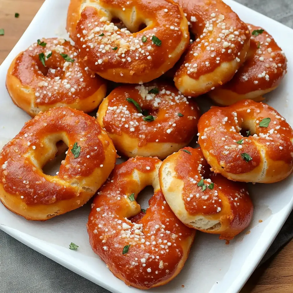 A plate of bread with sesame seeds on top.