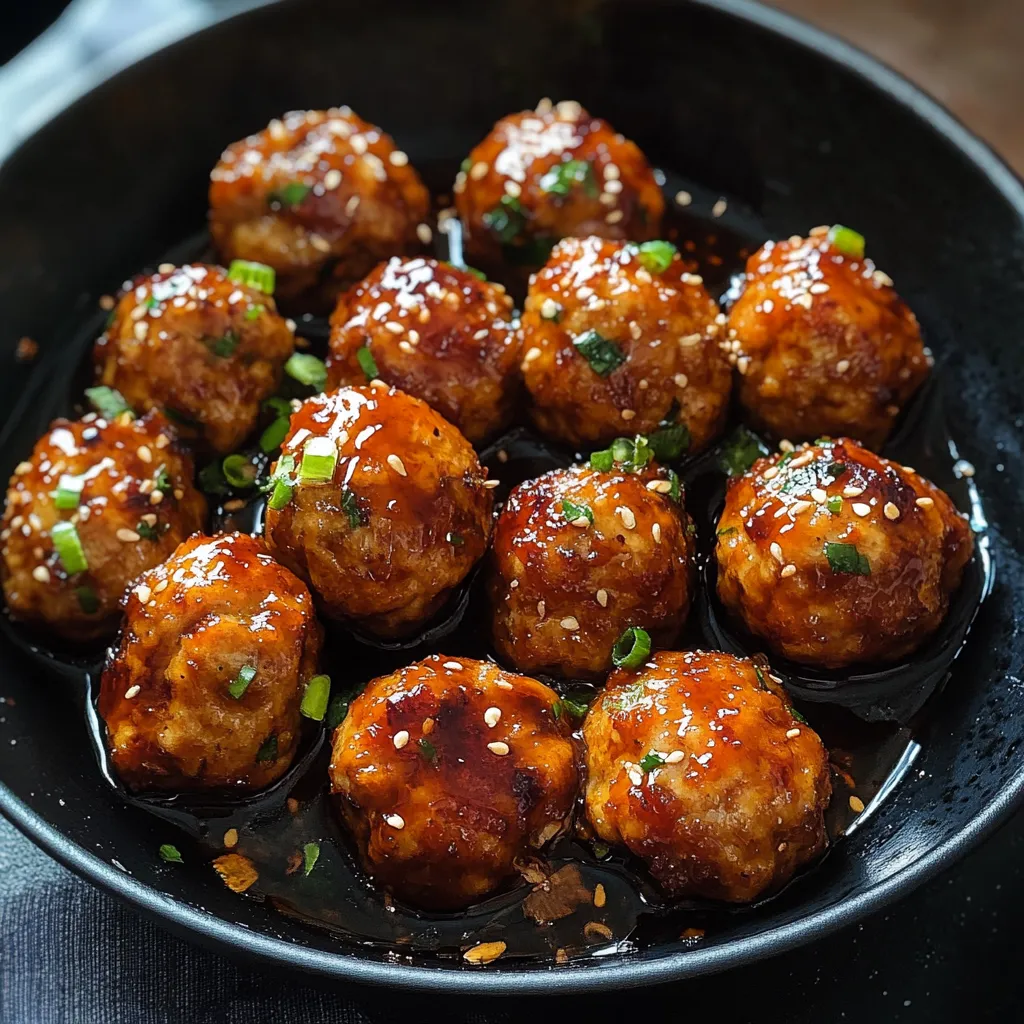 A bowl of meatballs with sauce.