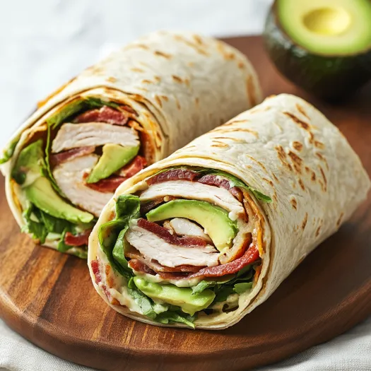 A burrito with meat and avocado.