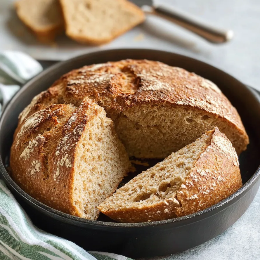 A loaf of bread in a pan.