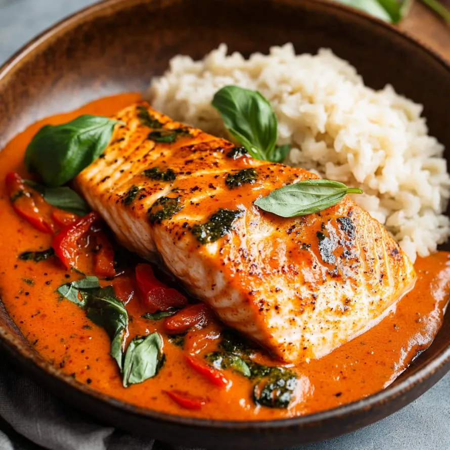 A bowl of food with rice and fish.