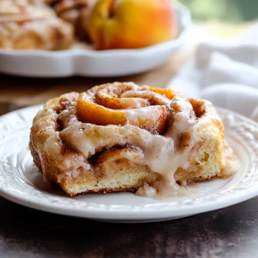 A white plate with a pastry on it.