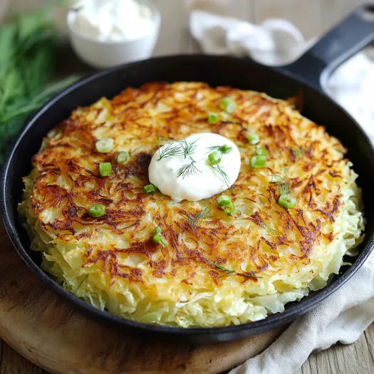 A pan of food with a dollop of sour cream on top.