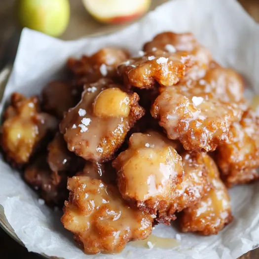 A plate of fried dough with syrup on top.