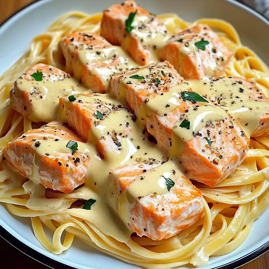 A plate of food with fish and pasta.