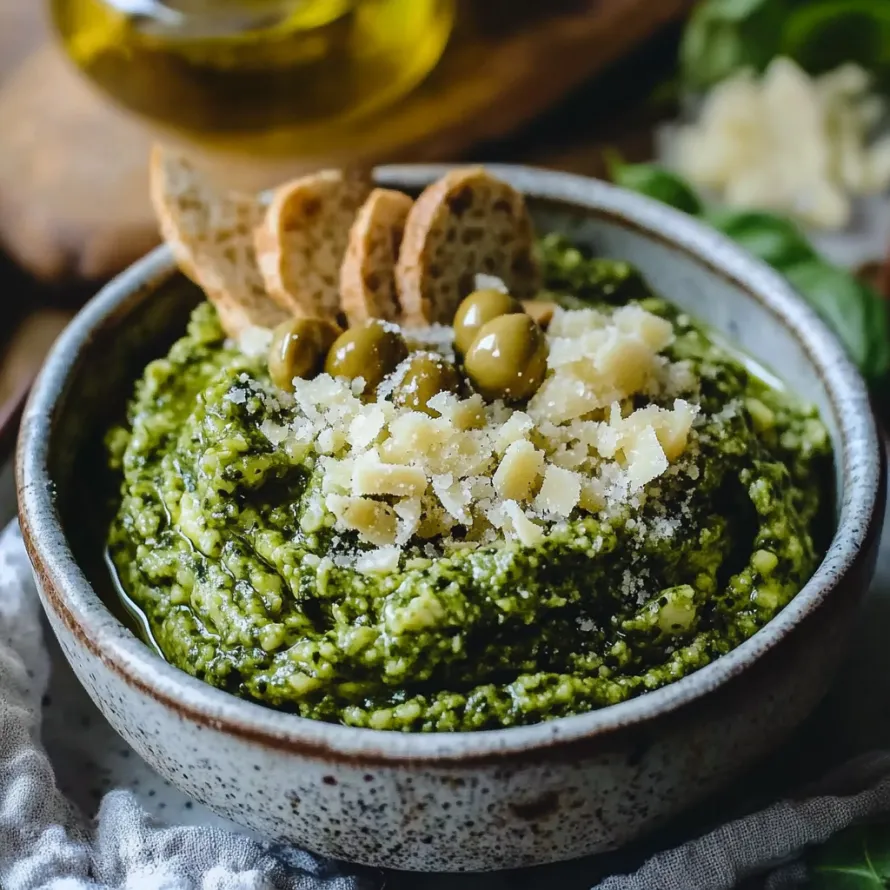A dish topped with bread and fresh greens.