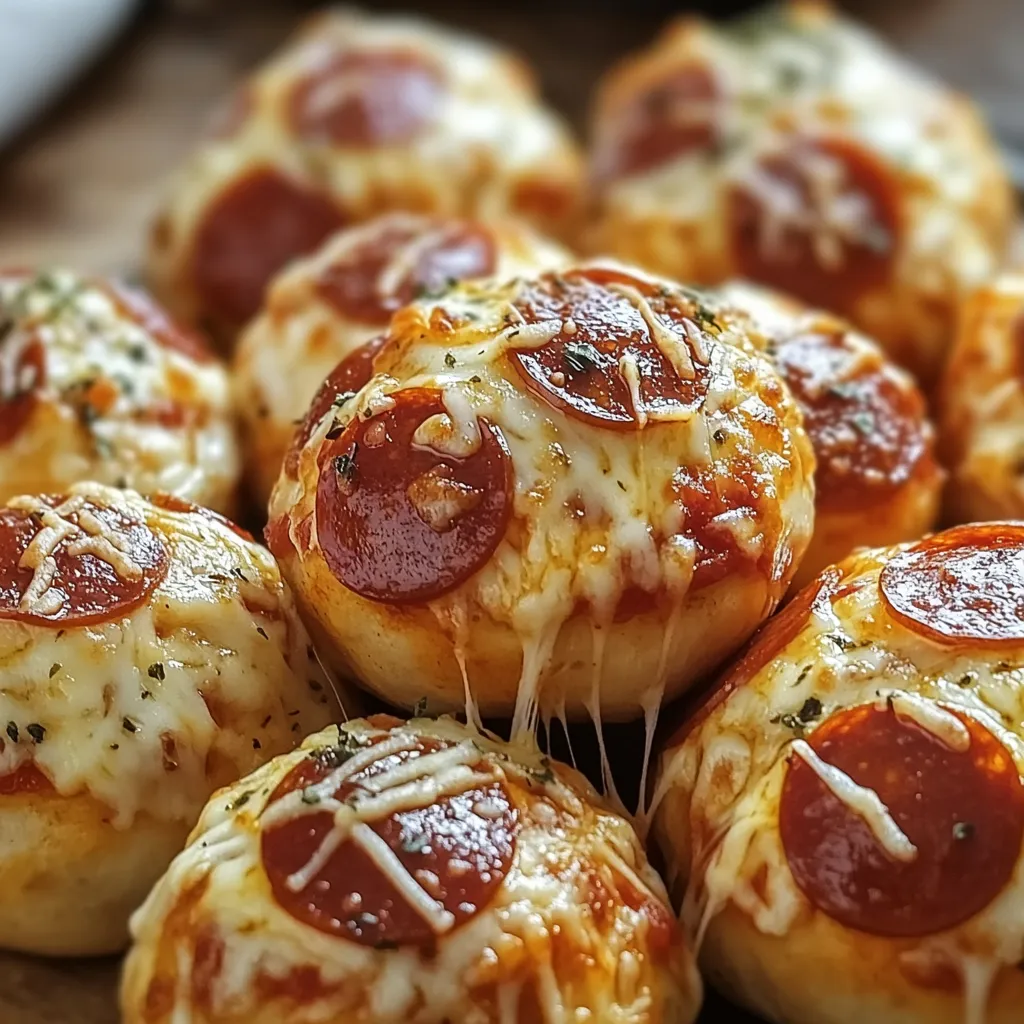 Cheesy pepperoni stuffed bombs