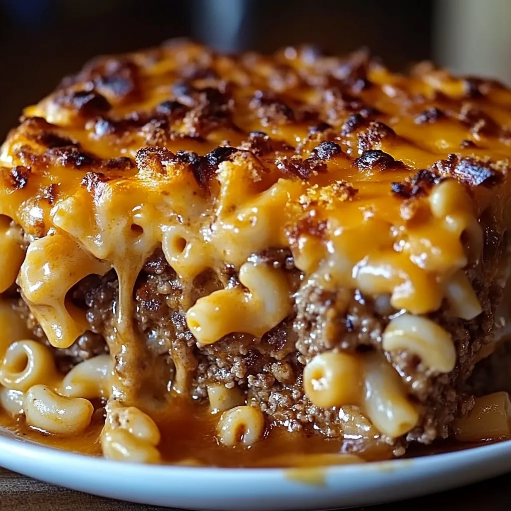 Cheesy Meatloaf Pasta Bake