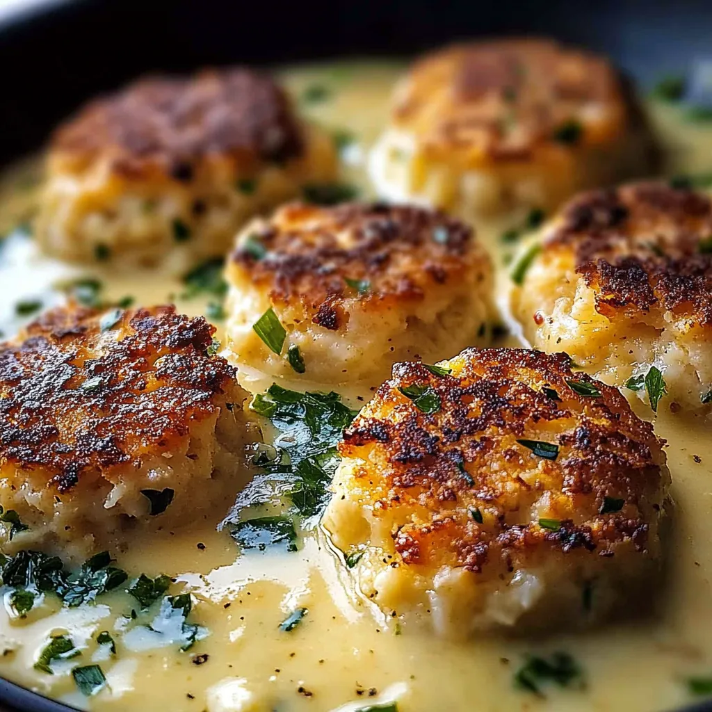 Fluffy cheddar biscuits filled with crab and topped with lemon butter
