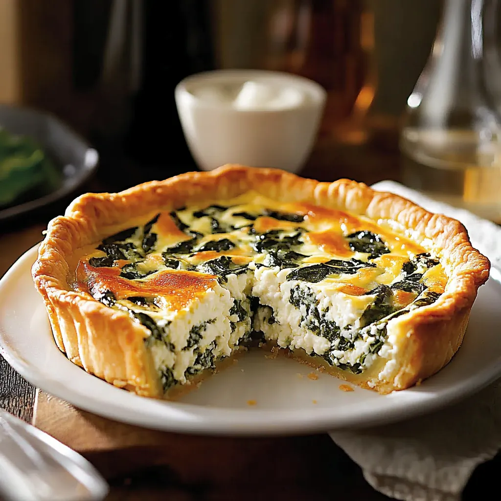 A plate with a slice of broccoli tart on it.