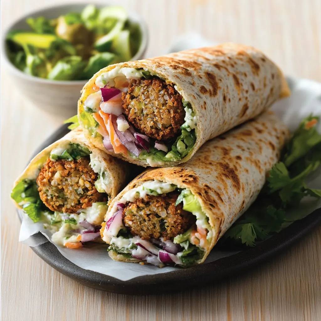 A plate of food with a wrap and a bowl of vegetables.