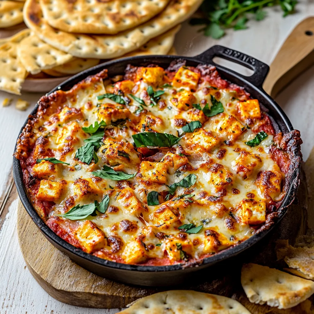 A pan of food with a spatula in it.