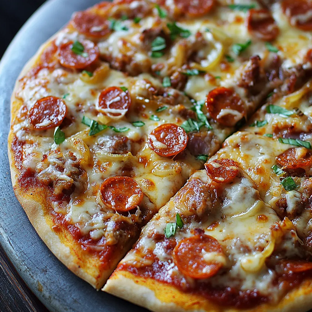 A slice of pepperoni pizza.
