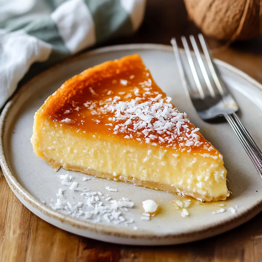 A slice of cake with powdered sugar on a plate.