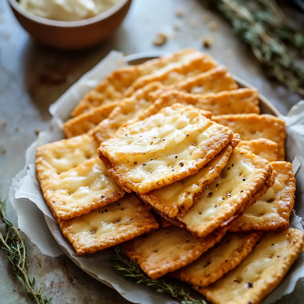 A plate of cheese straws.